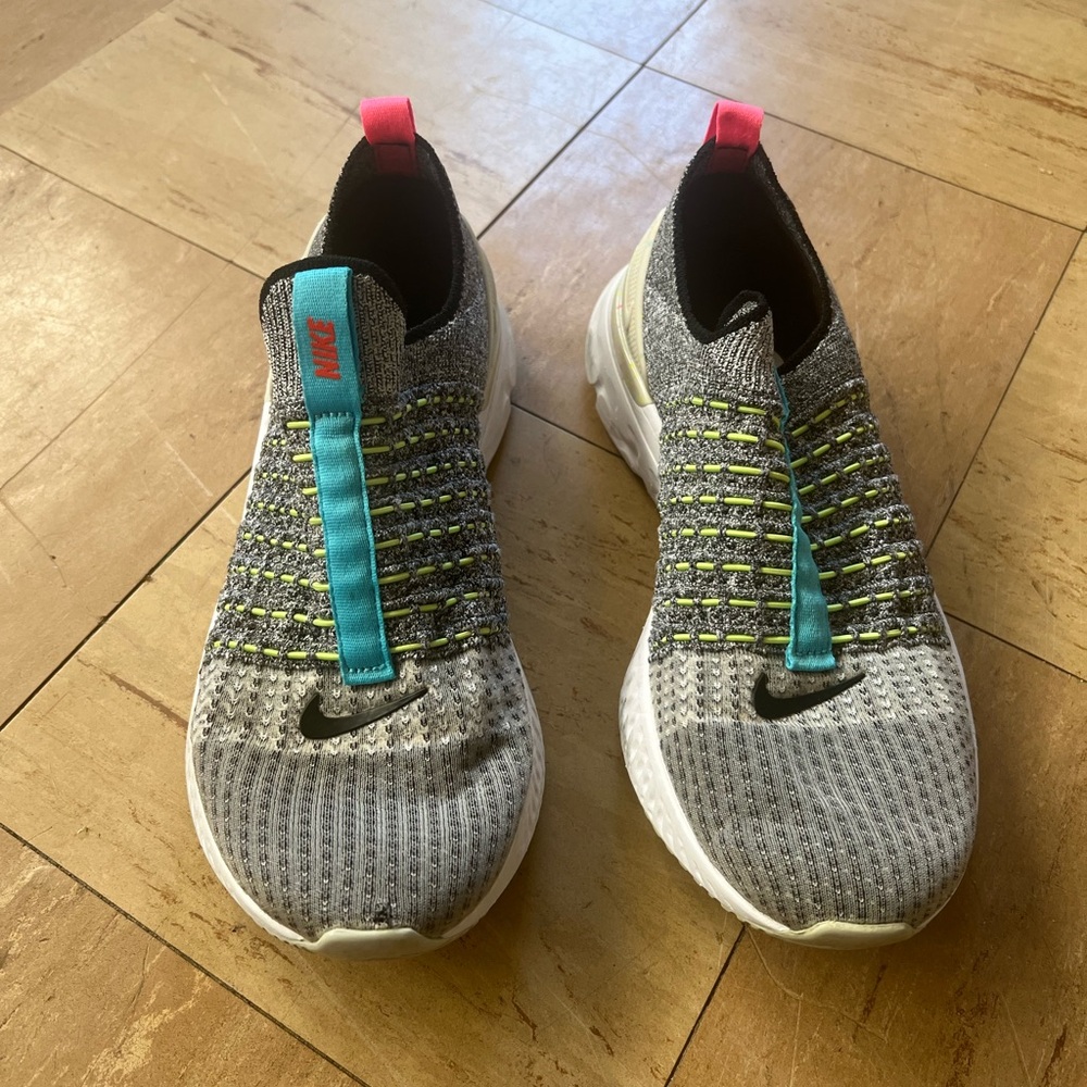 Nike Gray React Knit Sneakers